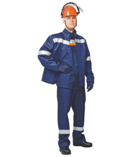Костюм 51 кал/см2 из огнезащитной ткани WORKER с термобельём и курткой - накидкой (куртка/брюки)