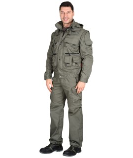 Костюм СИРИУС-ТИГР куртка, брюки (тк. Rodos 245) Оливковый
