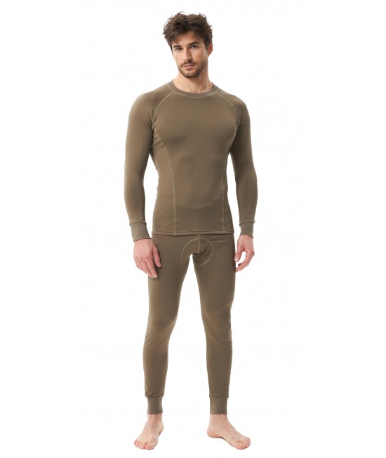 Термобельё в комплекте (фуфайка, кальсоны) EcoDry RealMan хаки (В КОРОБКЕ)