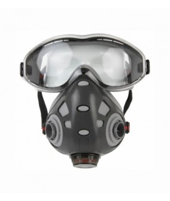 Полумаска с интегрированными очками Jeta Safety 9500 Air Optics